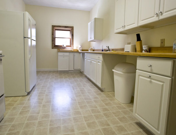 Kitchen from the hallway door